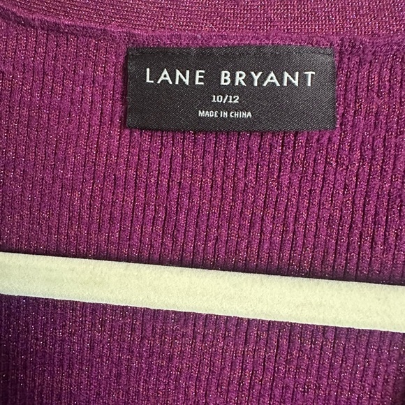 Lane Bryant Women's Purple Sweater size 10/12 - Picture 2 of 4